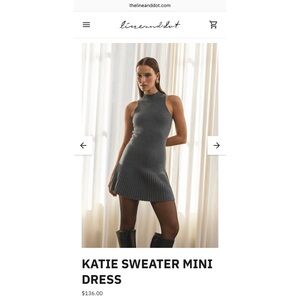 NWT Line And Dot Katie Sweater Mini Dress Size XS